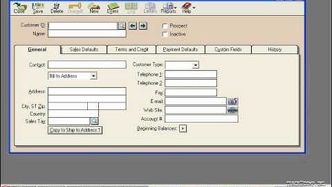 Peachtree Tutorial Using the Main Application Toolbar 2004 2006 Sage Training Lesson 1.5