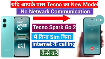 How to Call Without Sim Without Internet connection k | Tecno Spark Go 2 m Calling Kase kare