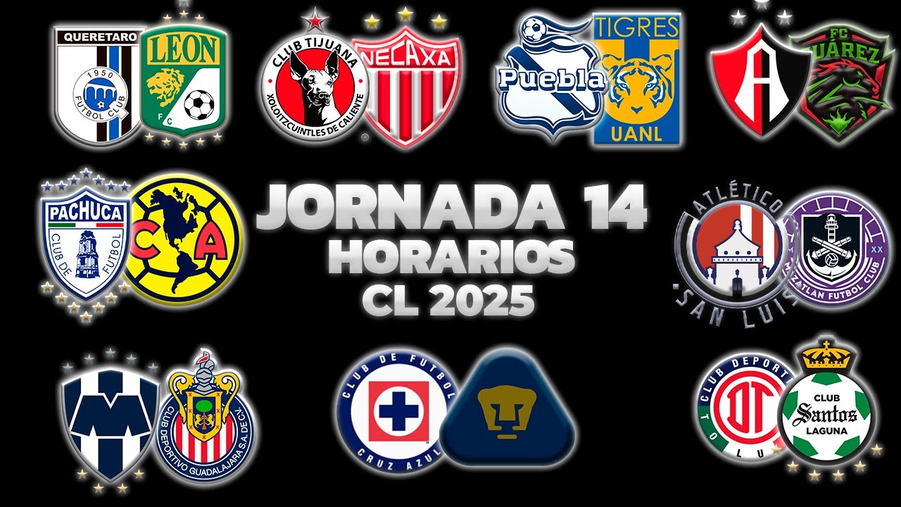 HORARIOS, CANALES Y FECHAS DONDE VER LA JORNADA 14 | LIGA MX CLAUSURA ...