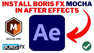 How To INSTALL Boris FX MOCHA In After Effects 2024
