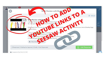 How to Add YouTube Links to a Seesaw Activity