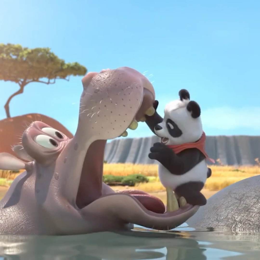 ELE ENTROU NA BOCA DO HIPOPÓTAMO ?? #shorts #memes #animation