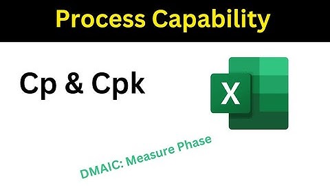 Process Capability Calculation in Excel | DMAIC Measure Phase