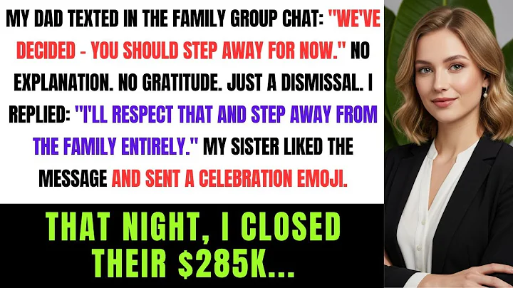 My Dad Texted: “We’ve Decided — You Should Step Away For Now.” No Explanation… Just A Dismissal.