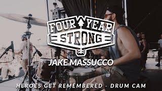 Video thumbnail of "Jake Massucco of Four Year Strong (Heroes Get Remembered - Drum Cam)ASXC"