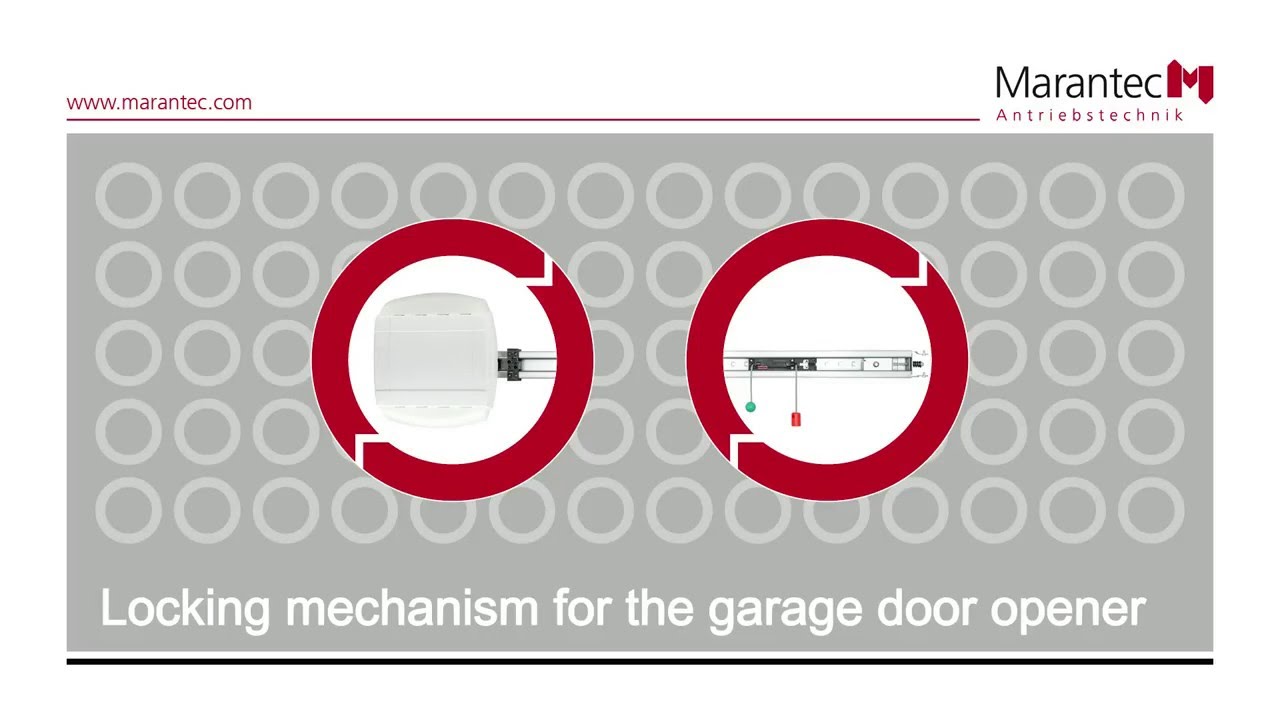 Marantec Locking Mechanism For The Garage Door Opener Youtube [ 720 x 1280 Pixel ]