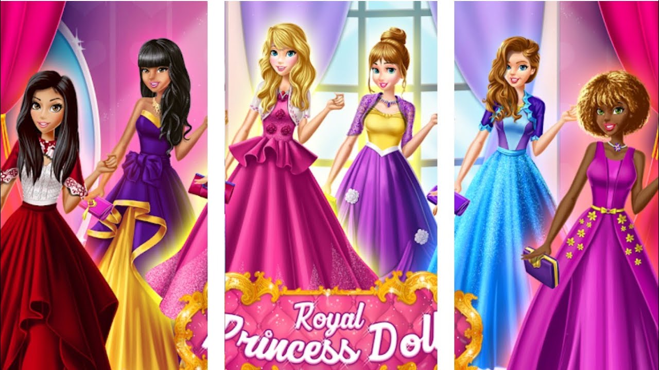 for Accompanying Girls Princess Dress Up Royal Collection Set Rotating Princess Smart Commune Doll Set Blue-Yan Fashion Simulation Doll 18 Inches b Princesse Xiao e 1