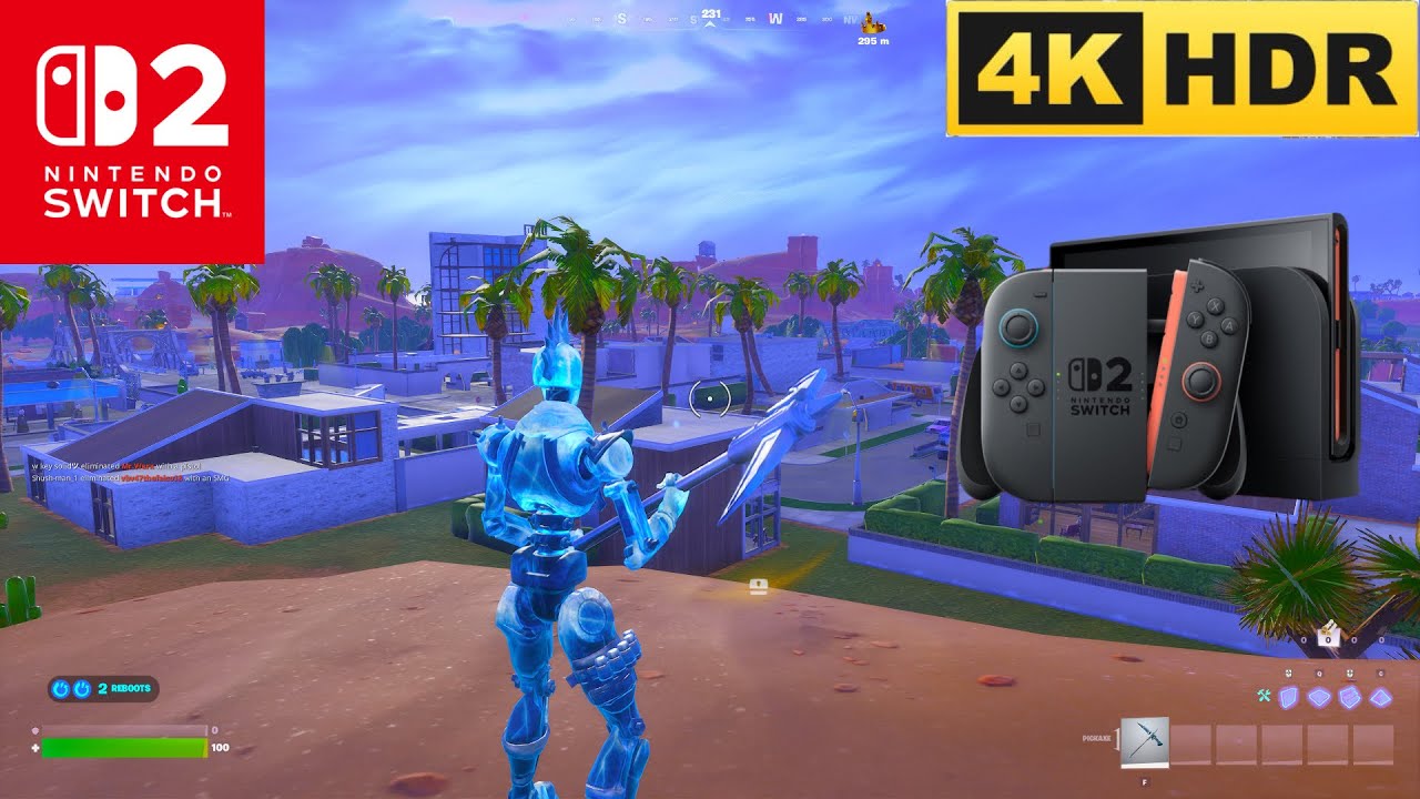 Fortnite Chapter 7 Nintendo Switch 2 Reload Gameplay (4K 60FPS