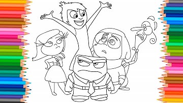 Inside Out 2 Coloring Pages  How to Color All the main Characters  NCS Music