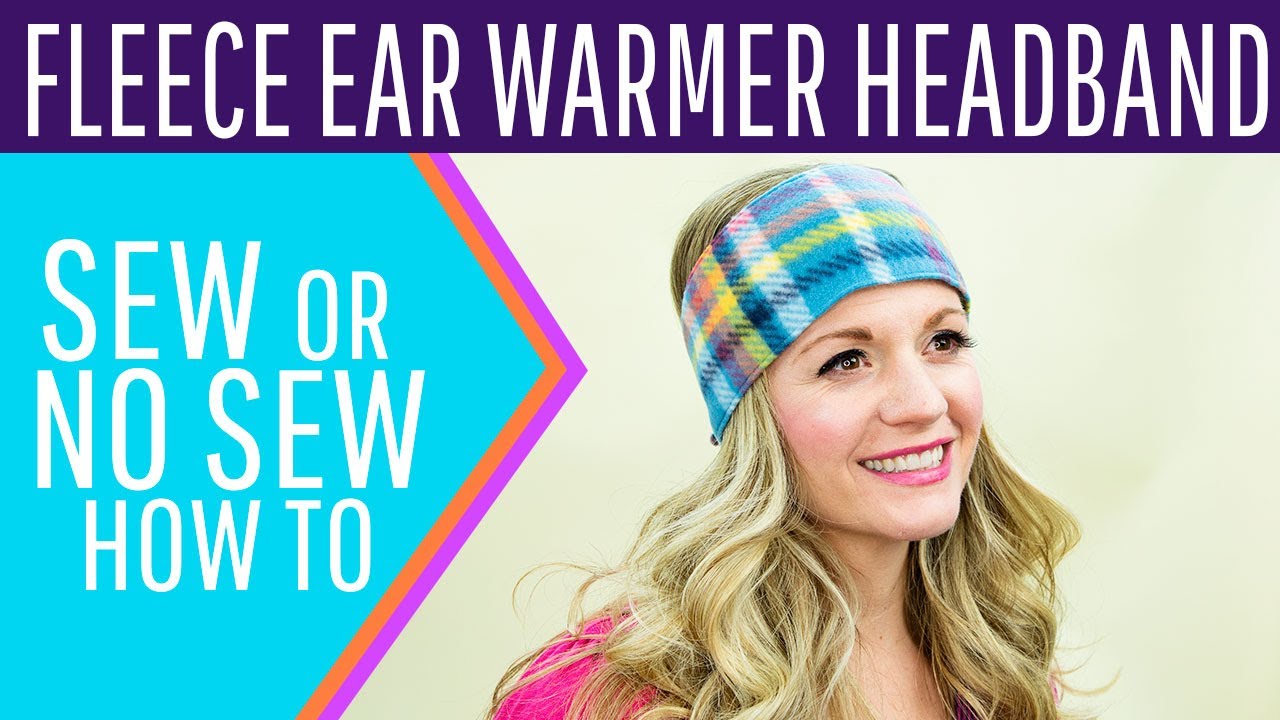 How to make a Fleece Ear Warmer Headband (free pattern) 