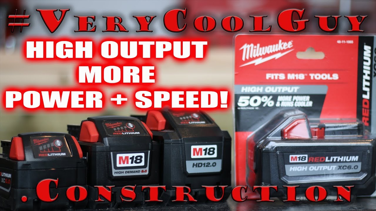 Milwaukee M18 Battery Comparison Chart