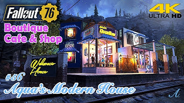 Fallout 76 camp build - The Whitespring station boutique cafe & shop (Aqua