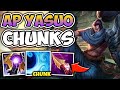 FULL AP YASUO SHREDS HEALTHBARS IN SECONDS! (CRAZY ON-HIT DAMAGE) - League of Legends