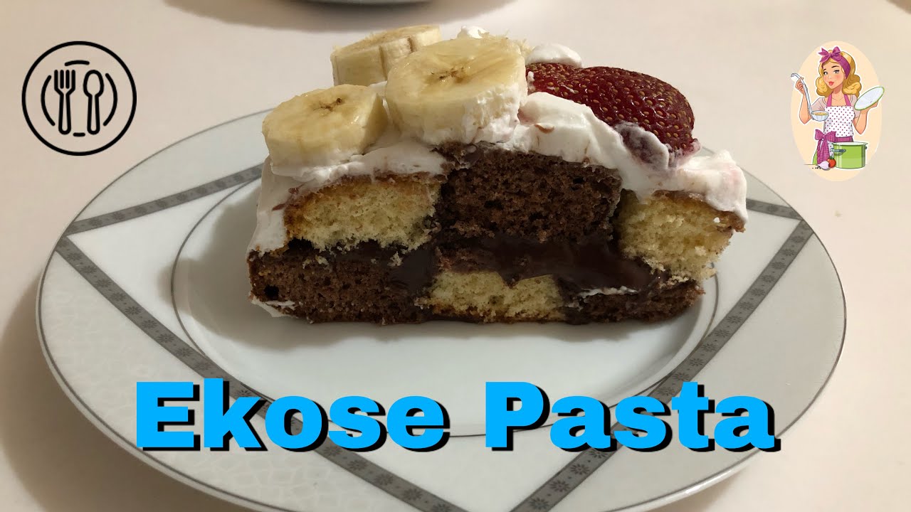Hazır Pasta Tabanıyla Ekose Pasta YouTube