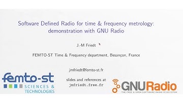 Software Deﬁned Radio for Time and Frequency Metrology: Demonstration with GNU Radio