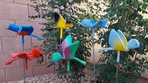 PVC pipe birds |  PVC garden stake birds you can DIY | Printable patterns