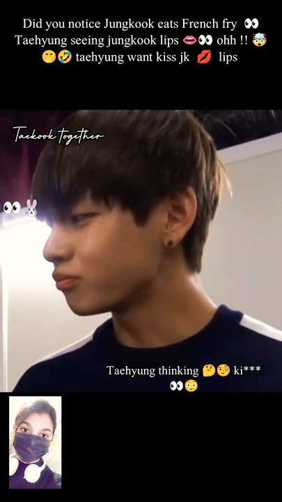 ohh !! 🤯 🤭🤣 taehyung want kiss jungkook 💋 lips #taekook #bts #vkook #shorts