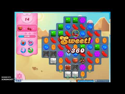 Candy Crush Level 685 Audio Talkthrough, 2 Stars 0 Boosters