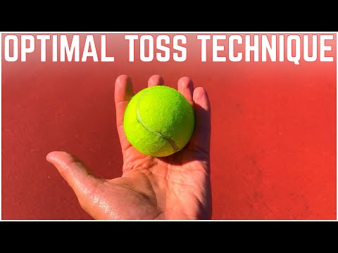 The Optimal Tennis Serve Toss Technique