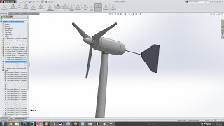 Small Wind Turbine Modeling in SolidWorks