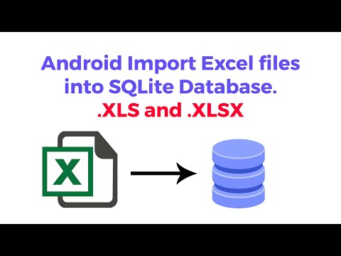 Android Import Excel Sheet in SQLite Database. XLS and XLSX files