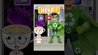 Cute Cup Vs Green Hero Which Door Hides The Real Danger?
