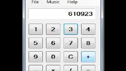 Visual C++ Tutorial  of How to Create Calculator