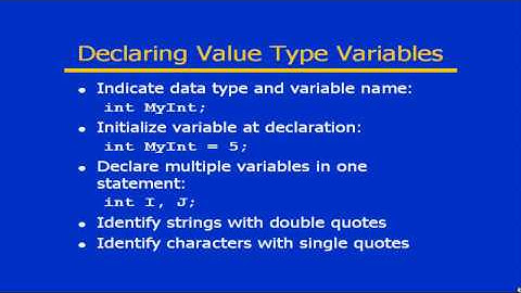 C# From A to Z - Lesson 4: Variables and Constants