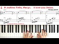 Я ЛЮБЛЮ ТЕБЯ ИИСУС I LOVE YOU JESUS Очень красивая песня На пианино Ноты аккорды Как играть Piano