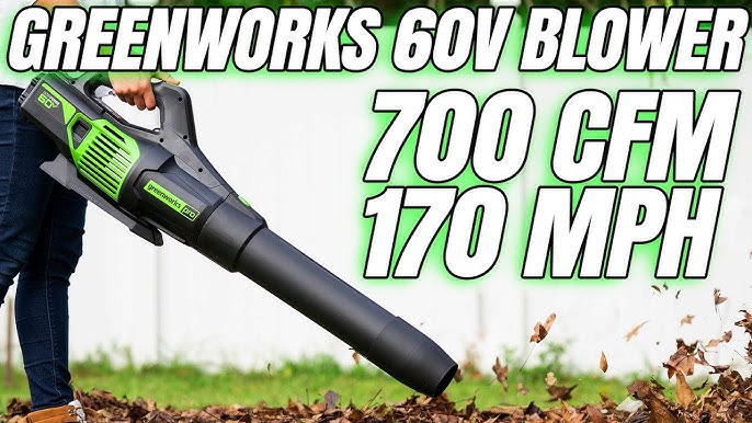 Greenworks Pro 130 MPH 610 CFM 60V Battery Cordless Handheld Leaf Blower with 2.5 Ah Battery and Charger