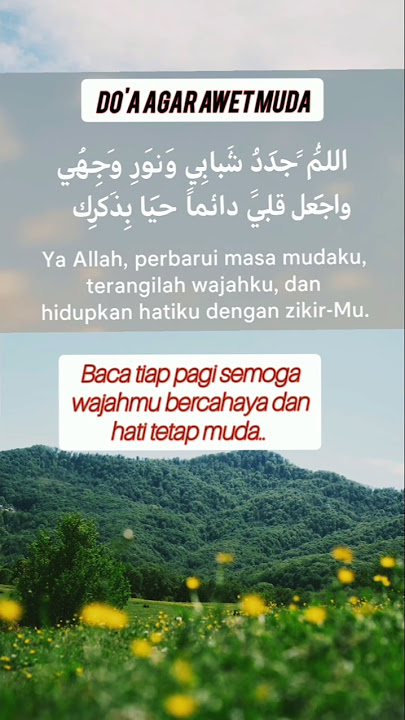 Ampuh‼️doa agar awet muda#shorts#short #sholawat#doa#fyp