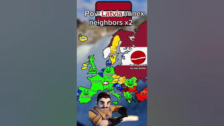 Pov: Latvia annex neighbors x2 #geographythroughmaps #map #mapping #europe #history #geography