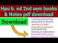 hpu b.ed 2nd sem books pdf download chawla mantra