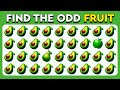 Find the ODD One Out - Fruit Edition 🍎🥑🍉 Easy, Medium, Hard - 30 Ultimate Levels Emoji Quiz