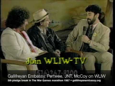 Gallifreyan Embassy, Jon Pertwee, Sylvester McCoy, JNT in 1987 WLIW Pledge Drive