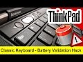 KEYBOARD Mod &amp; BATT CHECK FIX - ThinkPad BIOS