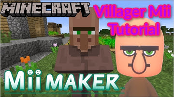 MINECRAFT VILLAGER Mii Tutorial! | Nintendo Switch, Smash Ultimate Mii Brawler, Any Console, 2020 |