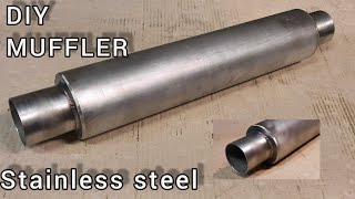 Homemade 2.5inch Exhaust Muffler | Glasspack style | Stainless Steel