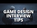 Game design interview tips for beginners