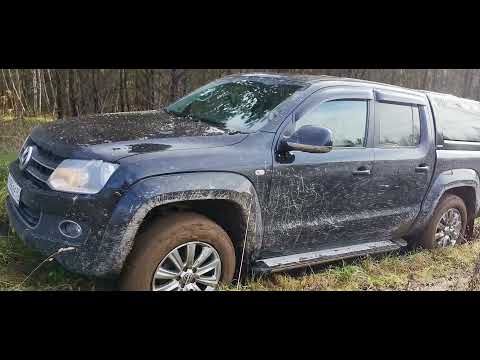 Nissan X-Trail, Volkswagen Amarok offroad. Тест в грязи.