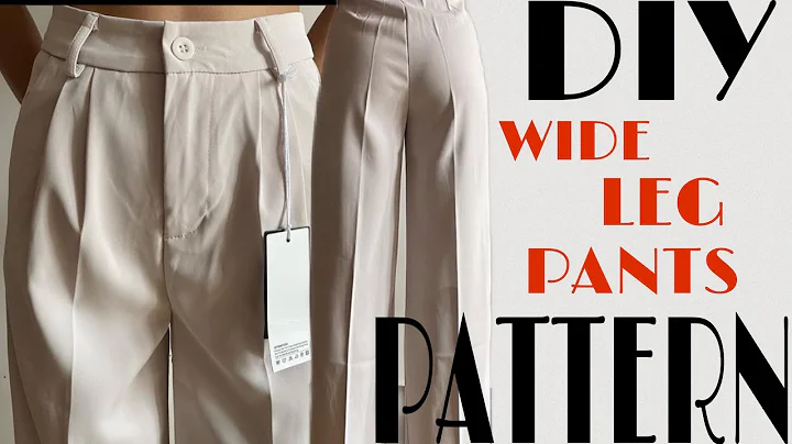 Diy Wide Leg Pants Pattern || How To Make Wide Leg Pant Pattern
