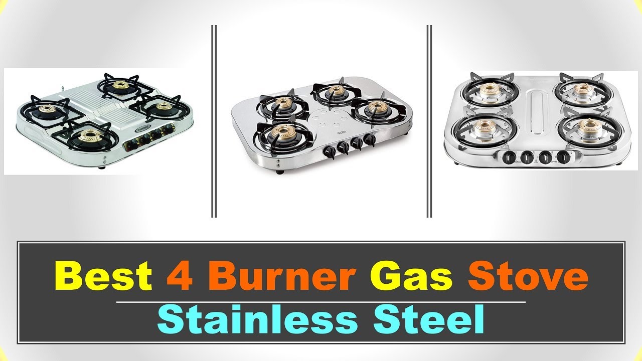 Best 4 Burner Gas Stove Stainless Steel in India 2022 ⚡ BEST FOUR