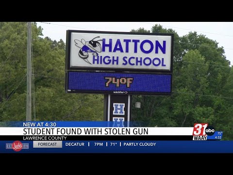 Student found with stolen gun at Hatton High School