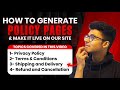 How to Make Professional Policy Pages in Minutes! | Vivek Mishra