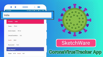 #02- How to Add Country Search Option In CoronaVirusTracker Application|Toolbar|SketchWare Hindi