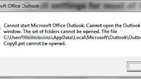 Cannot start Microsoft Outlook?. Unable to open Outlook window" error how to fix