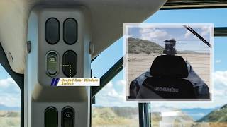 Komatsu GD655-7 motor grader cab familiarization