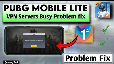 Server busy problem in pubg mobile lite | server busy problem in 1.1.1.1 vpn