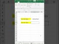 Current Date and Time in Excel #excelshorts #ExcelTricksAndTips