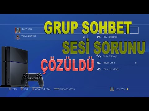 PS4 CHAT GRUP SOHBETİ SES SORUNU | ÇÖZÜLDÜ |